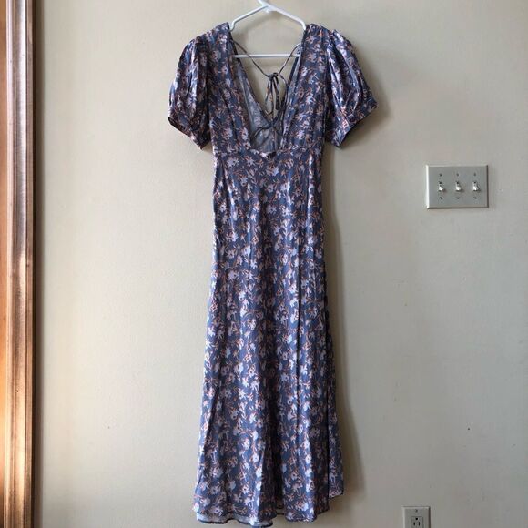 Free People Jen's Pirate Booty Daisy Printed Midi Dress - Picture 8 of 11